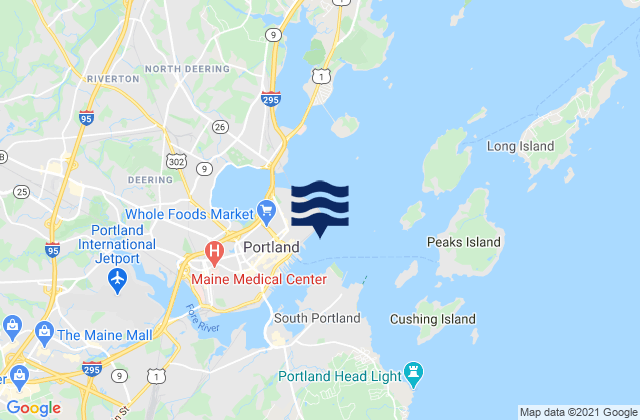 Mappa delle maree di Ocean Gate Terminal, United States
