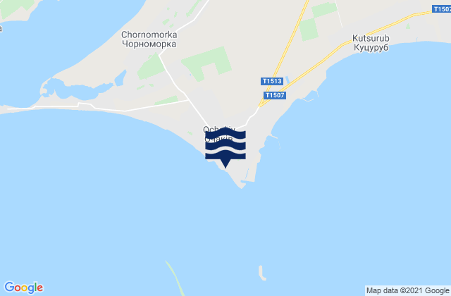 Mappa delle maree di Ochakiv, Ukraine