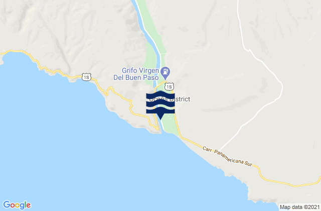 Mappa delle maree di Ocoña, Peru