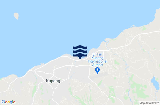 Mappa delle maree di Oeltua, Indonesia