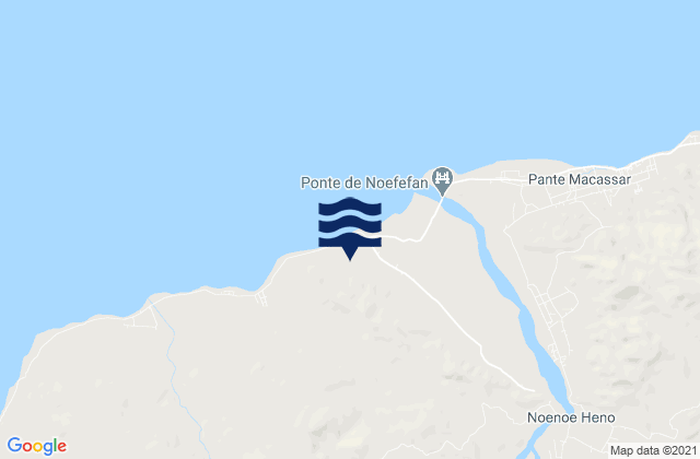 Mappa delle maree di Oesilo, Timor Leste