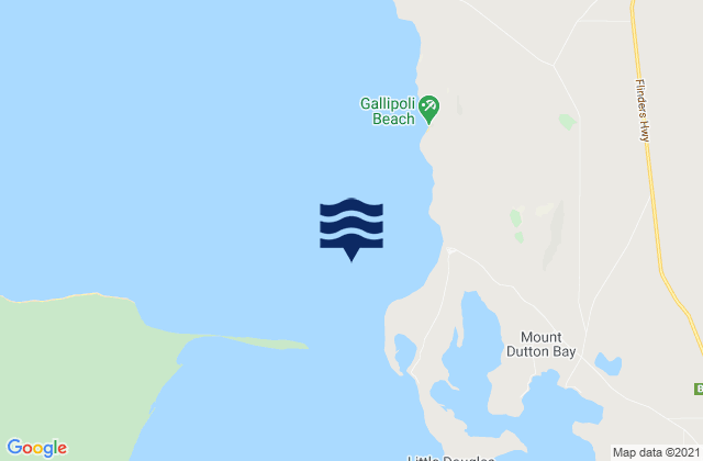 Mappa delle maree di Offin Bay Entrance Beacon, Australia