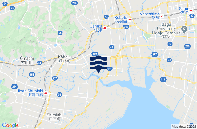 Mappa delle maree di Ogi-shi, Japan