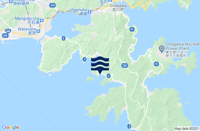 Mappa delle maree di Oginohama Ko, Japan