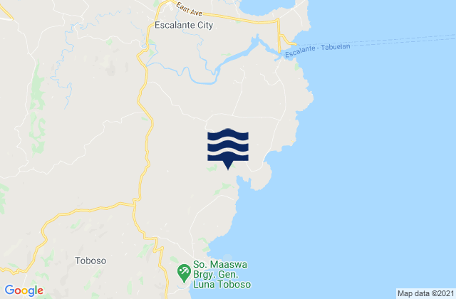 Mappa delle maree di Ogtongon, Philippines