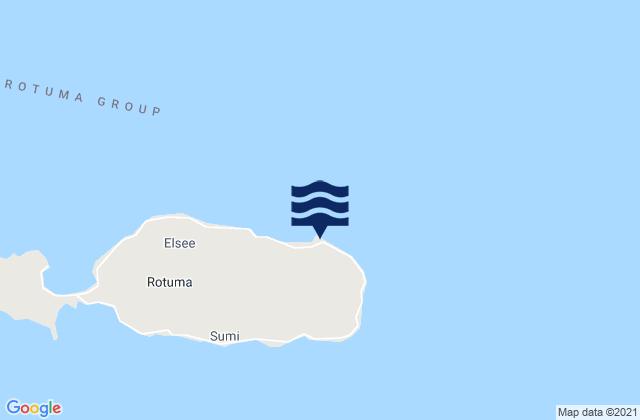 Mappa delle maree di Oinafa, Fiji
