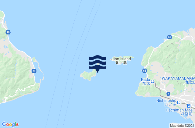 Mappa delle maree di Oki-No-Sima, Japan