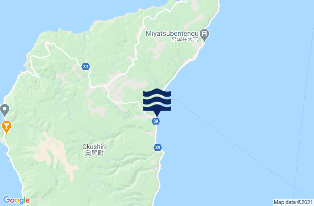 Mappa delle maree di Okushiri-gun, Japan