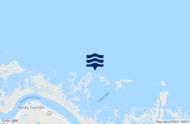 Mappa delle maree di Olga Compressor Station Grand Bay, United States