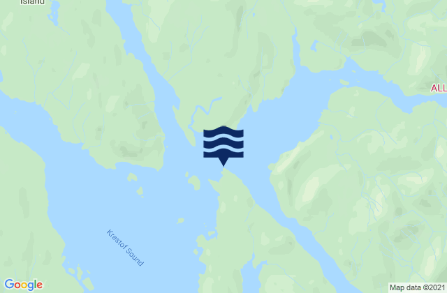 Mappa delle maree di Olga Point Olga Strait, United States
