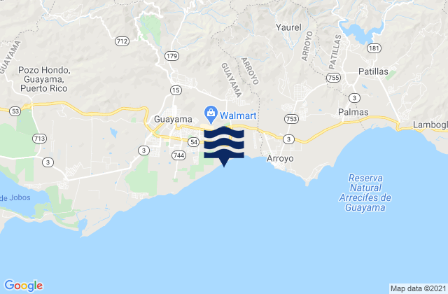 Mappa delle maree di Olimpo, Puerto Rico