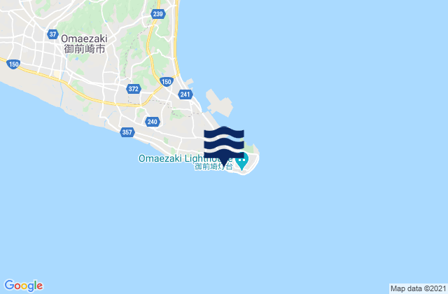 Mappa delle maree di Omaezaki-shi, Japan
