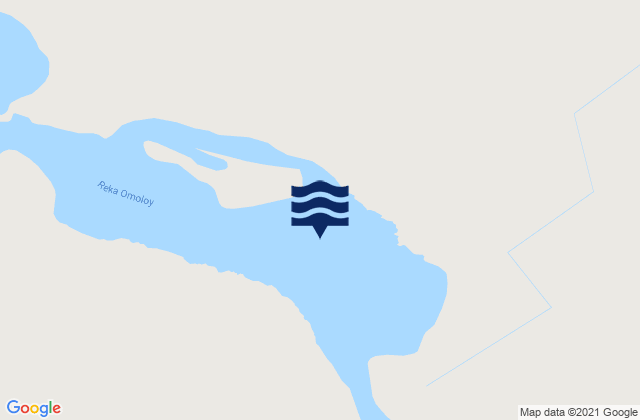 Mappa delle maree di Omoloi River entrance, Russia