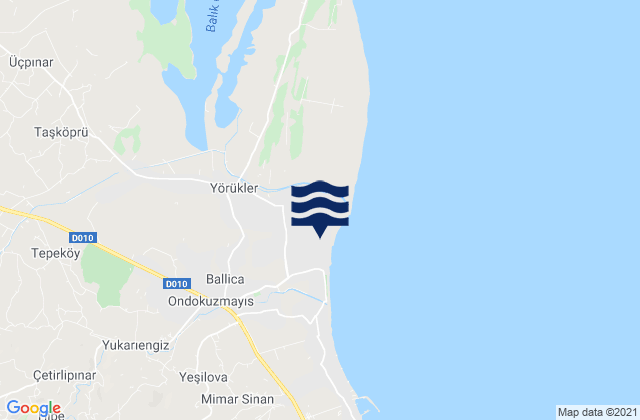 Mappa delle maree di Ondokuzmayıs, Turkey