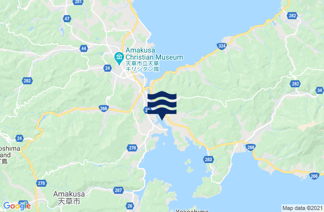 Mappa delle maree di Oomon, Japan