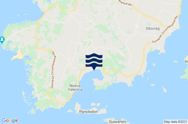 Mappa delle maree di Oracon, Philippines