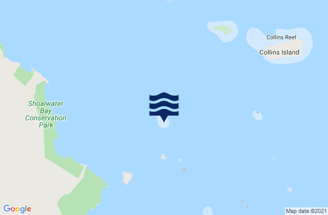 Mappa delle maree di Osborn Island, Australia