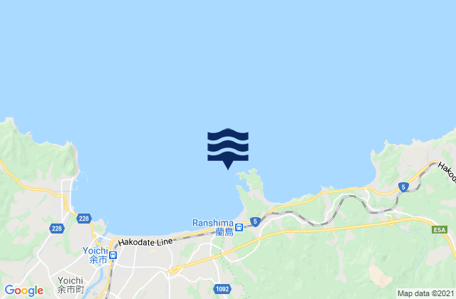 Mappa delle maree di Osyoro, Japan