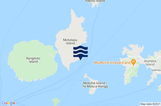 Mappa delle maree di Otahuhu Point, New Zealand
