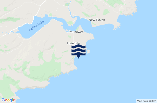 Mappa delle maree di Owaka Area, New Zealand