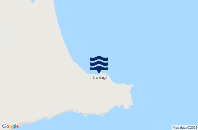 Mappa delle maree di Owenga, New Zealand