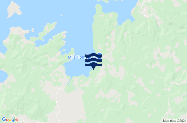 Mappa delle maree di Pacar, Indonesia