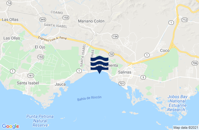 Mappa delle maree di Palmarejo Barrio, Puerto Rico