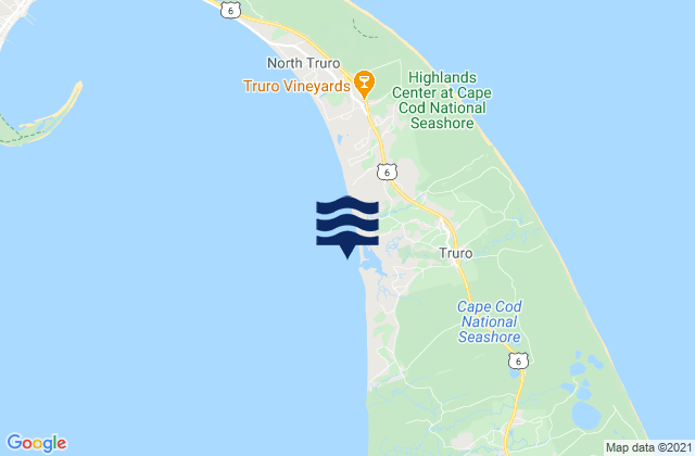 Mappa delle maree di Pamet Harbor, United States