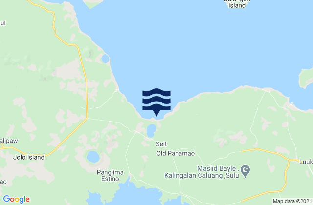 Mappa delle maree di Pananaw, Philippines