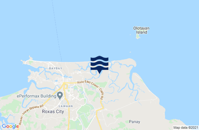 Mappa delle maree di Panay, Philippines