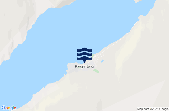 Mappa delle maree di Pangnirtung, Canada