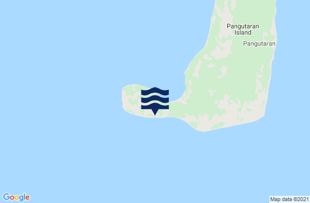 Mappa delle maree di Pangutaran Island, Philippines
