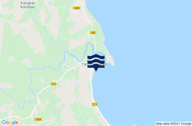 Mappa delle maree di Pantai Ru Rebah, Malaysia