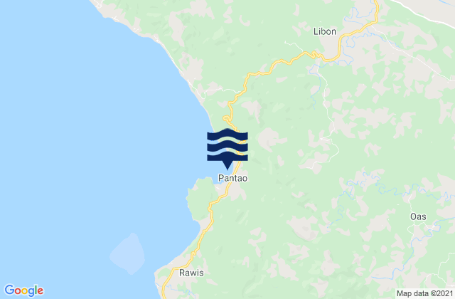 Mappa delle maree di Pantao, Philippines