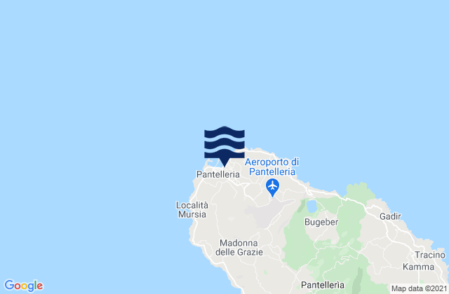 Mappa delle maree di Pantelleria, Italy