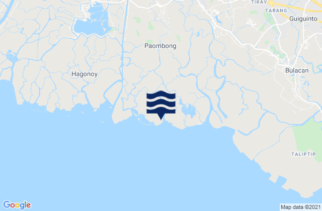 Mappa delle maree di Paombong, Philippines