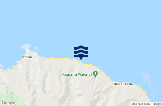 Mappa delle maree di Papenoo, French Polynesia