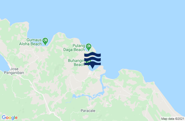 Mappa delle maree di Paracale, Philippines
