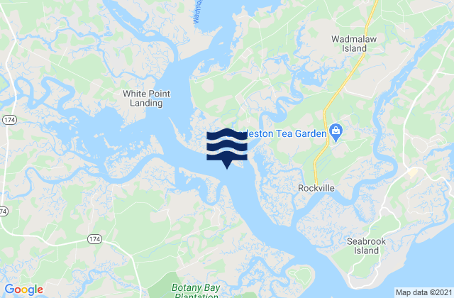 Mappa delle maree di Park Island Tom Point Creek, United States