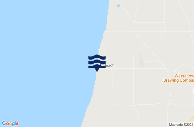 Mappa delle maree di Parsons Beach, Australia