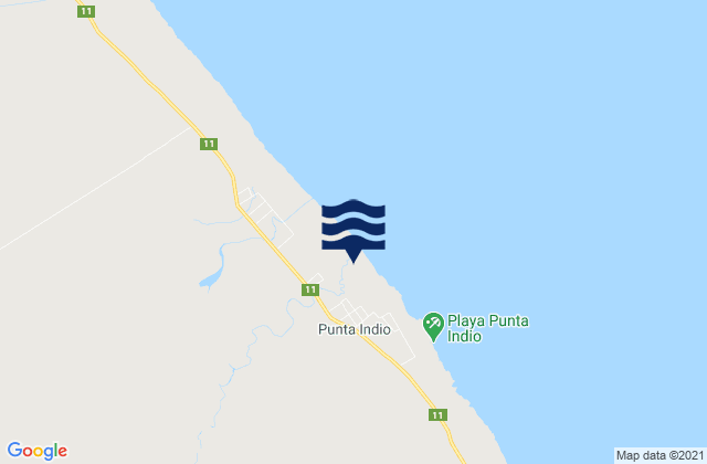 Mappa delle maree di Partido de Punta Indio, Argentina