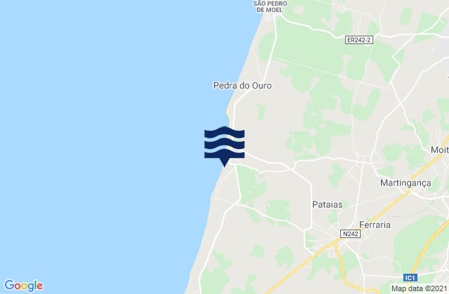 Mappa delle maree di Pataias, Portugal