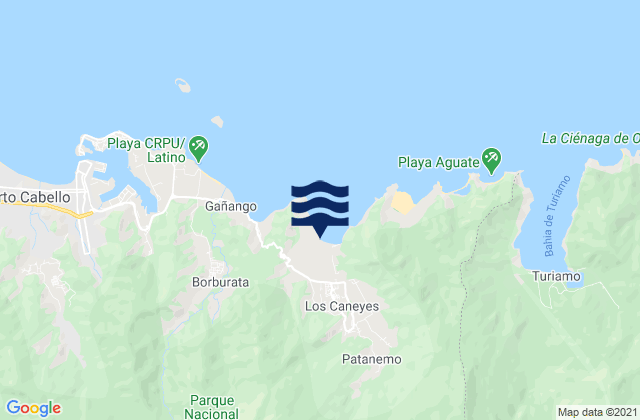 Mappa delle maree di Patanemo, Venezuela