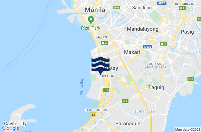 Mappa delle maree di Pateros, Philippines