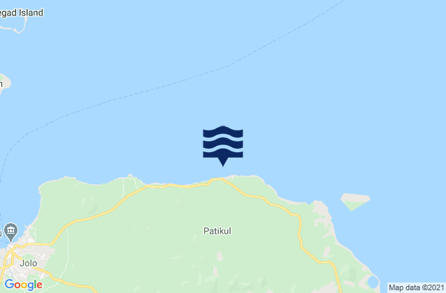 Mappa delle maree di Patikul, Philippines