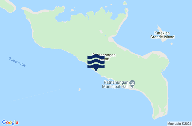 Mappa delle maree di Patnanungan, Philippines