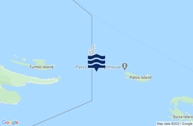 Mappa delle maree di Patos Island Light 1.4 miles west of, United States