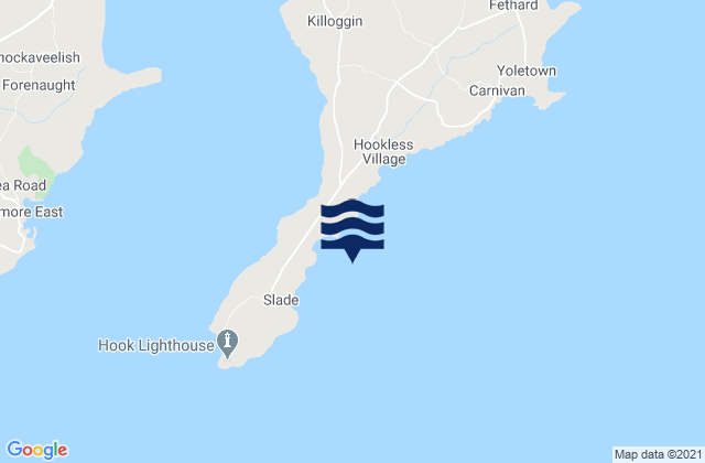 Mappa delle maree di Patrick’s Bay, Ireland