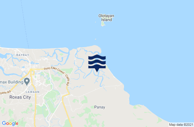 Mappa delle maree di Pawa, Philippines