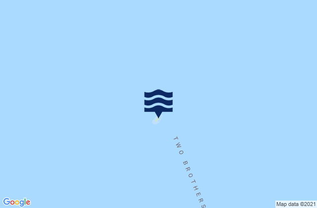 Mappa delle maree di Peak Island, Australia